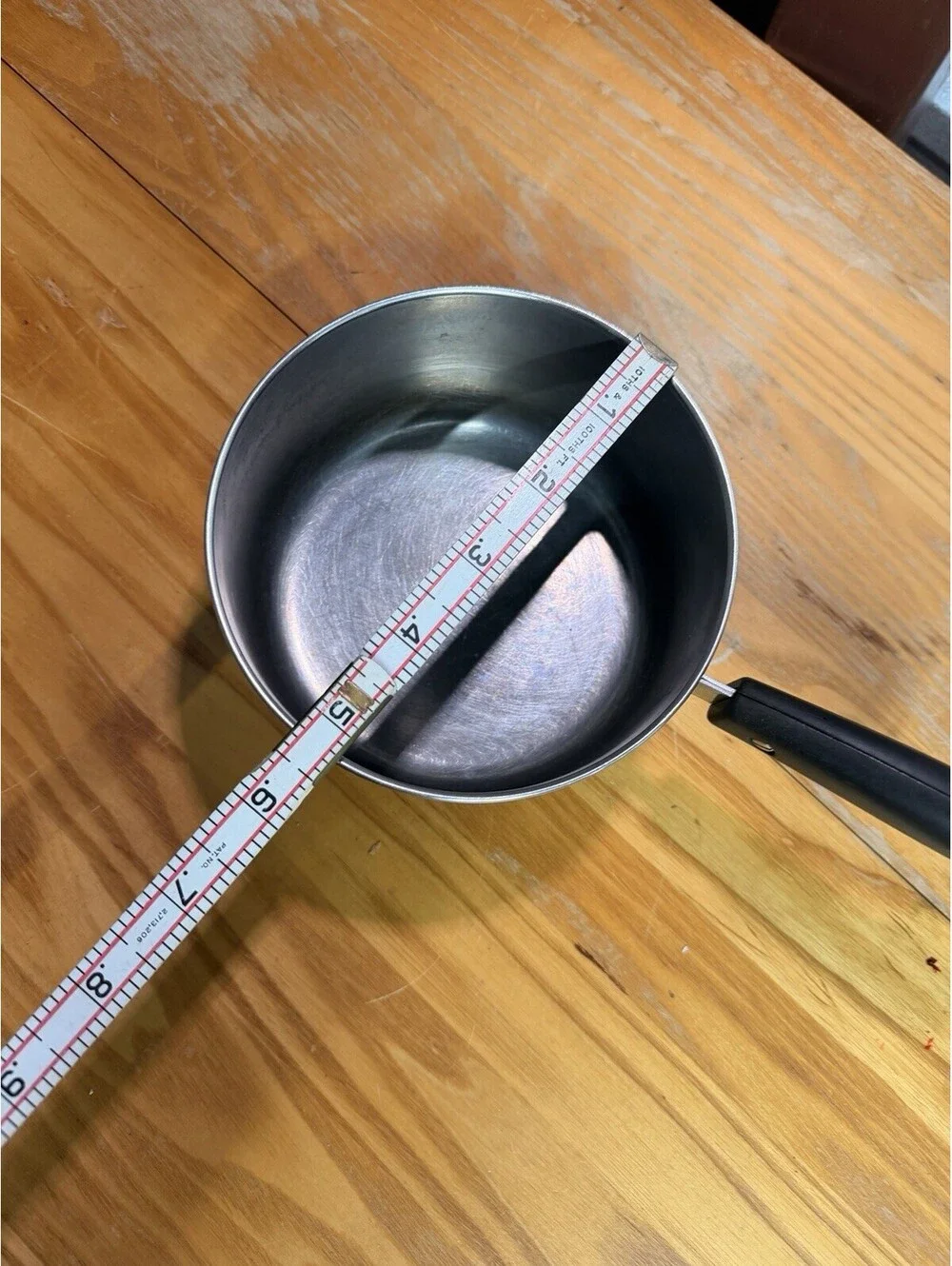VTG Revere Ware Saucepan Copper Bottom No Lid Hanging Handle Pre-owned
